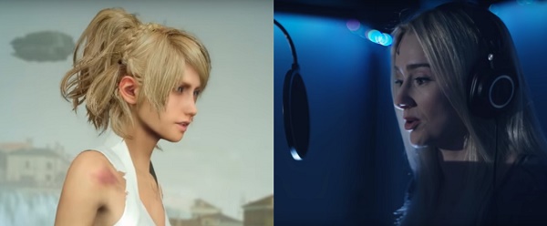 Voice actor Amy Shiels as Lunafreya Nox Fleuret in the English version of 'Final Fantasy XV'