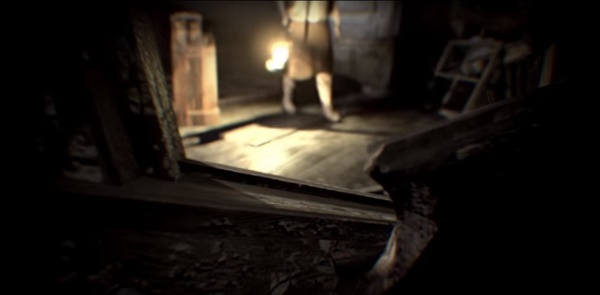 The lady holding a lantern in "Resident Evil 7: Biohazard"