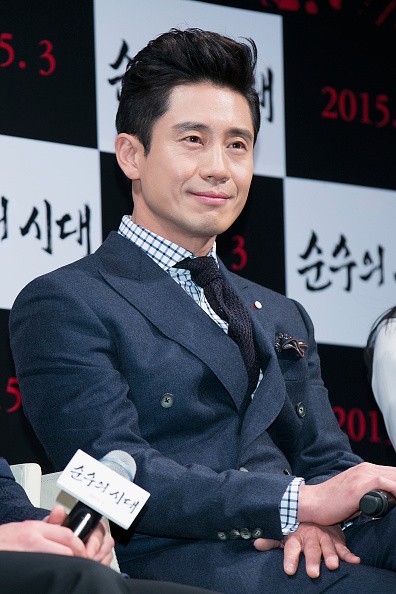 South Korean actor Shin Ha Kyun during the press conference of the film 'Empire of Lust' in Seoul.