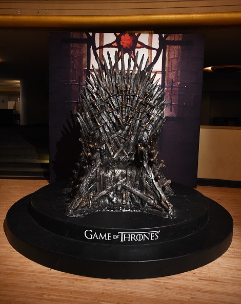 The Iron Throne is displayed at HBO's 'Game Of Thrones' Live Concert and Q&A event with composer Ramin Djawadi at the Hollywood Palladium on August 8, 2016 in Los Angeles, California.
