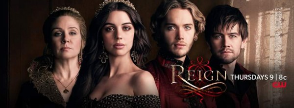 "Reign" promotional poster shows lead cast.