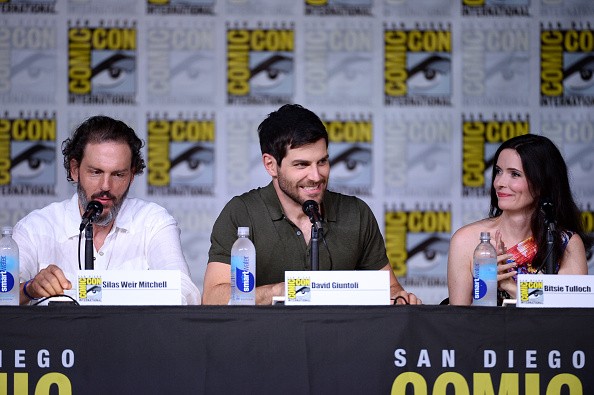  'Grimm' actors (Mitchell, Giuntoli, and Tulloch) atten panel during Comic-Con International 2016 at San Diego Convention Center on July 23, 2016 in San Diego, California