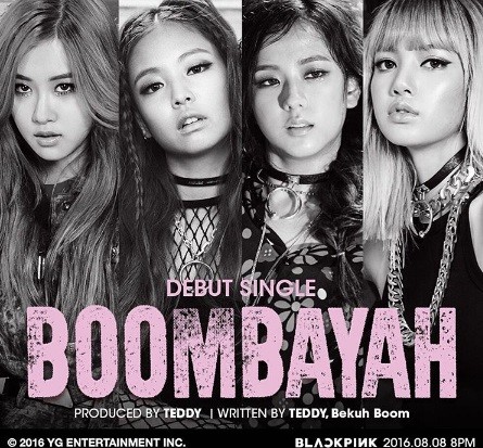BLACKPINK teases fans before the release of their debut single "BOOMBAYAH."