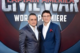 Directors Joe Russo (L) and Anthony Russo attend the premiere of Marvel's 'Captain America: Civil War' at Dolby Theatre on April 12, 2016 in Los Angeles, California. 