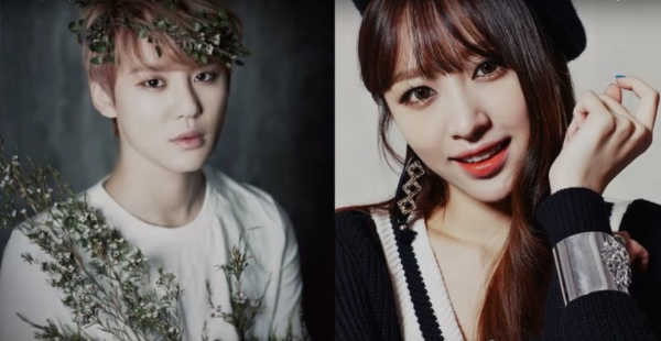K-pop stars JYJ's Junsu and EXID's Hani are officially dating.